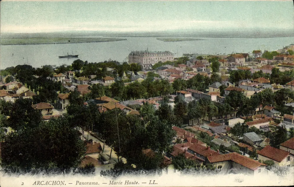 Arcachon — Panorama — Maré Alta — LL. - Frente
