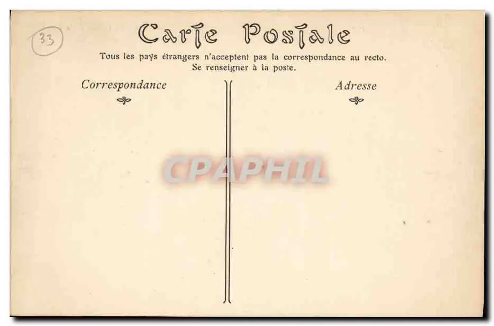 Arcachon — Entrada al Casino de la Playa — ND-Phos, n° 113 - Reverso