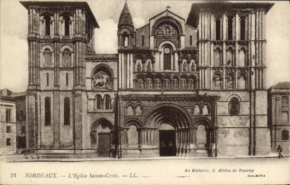 Bordeaux — A Igreja Santa Cruz — LL. — Editor: Selecta, n°24 - Frente