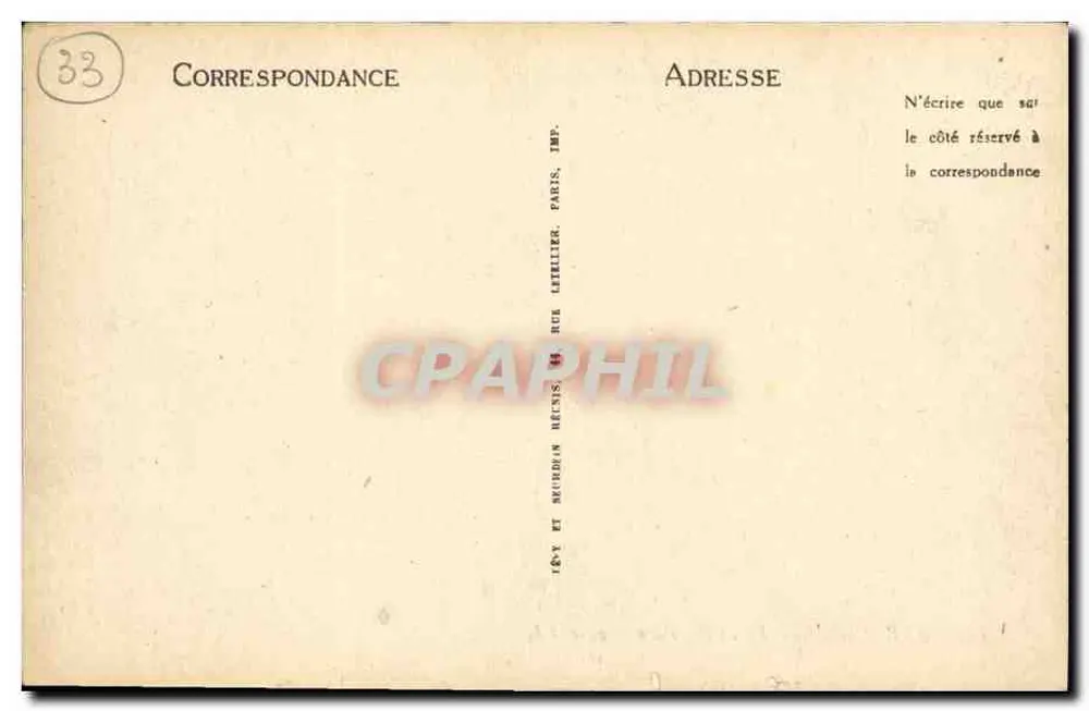 Arcachon — Praça dos Palmeiras — LL, n°195 - Verso