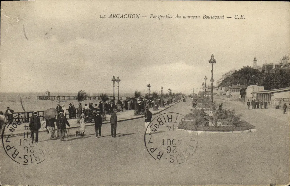 Arcachon — Perspective du nouveau Boulevard — C.B. - Frente