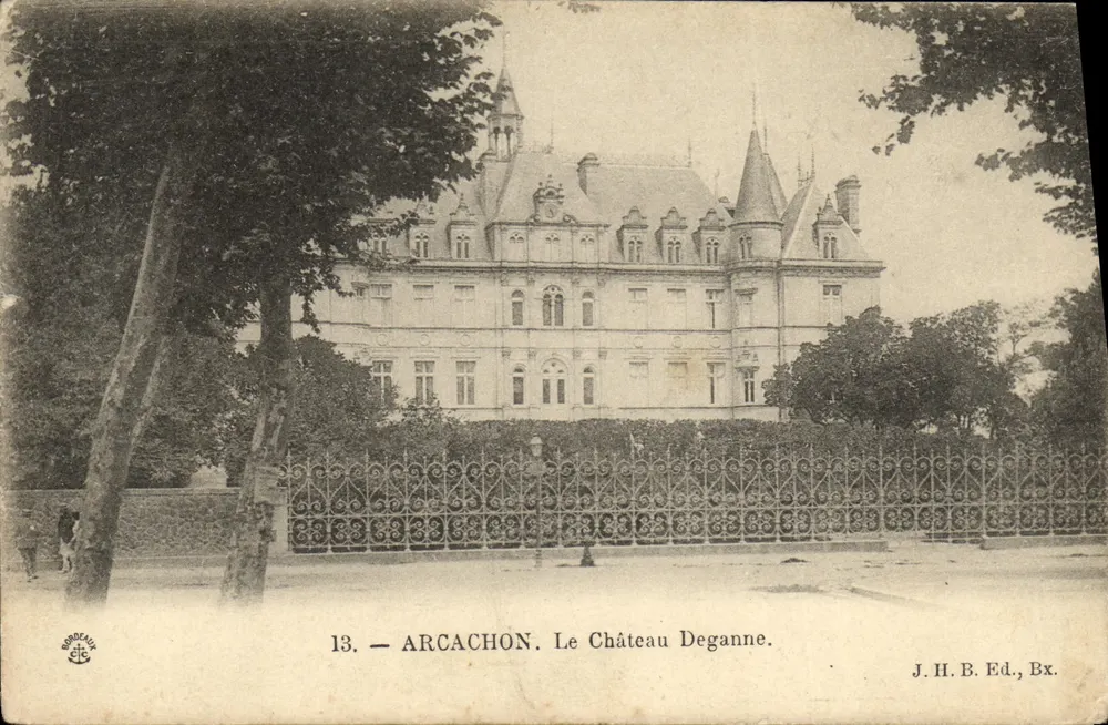 Arcachon — O Castelo Deganne — J.H.B. Ed., Bx. - Frente