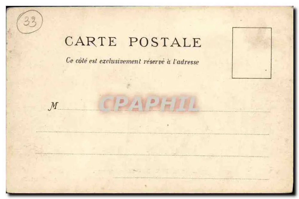 Arcachon — O Castelo Deganne — J.H.B. Ed., Bx. - Verso