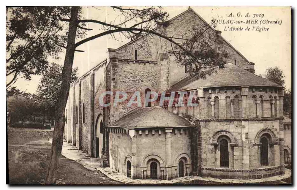Soulac-sur-Mer (Gironde) — Die Apse der Kirche — A.G.A. 7019 - Vorderseite