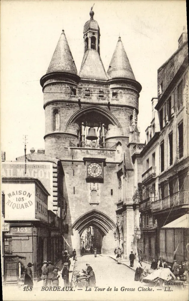 Bordeaux — La Tour de la Grosse Cloche — Verlag LL. n° 158 - Vorderseite
