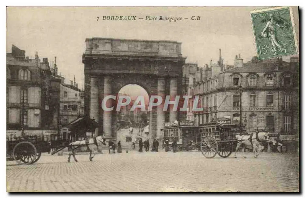 Bordeaux — Praça Bourgogne — C.B - Frente