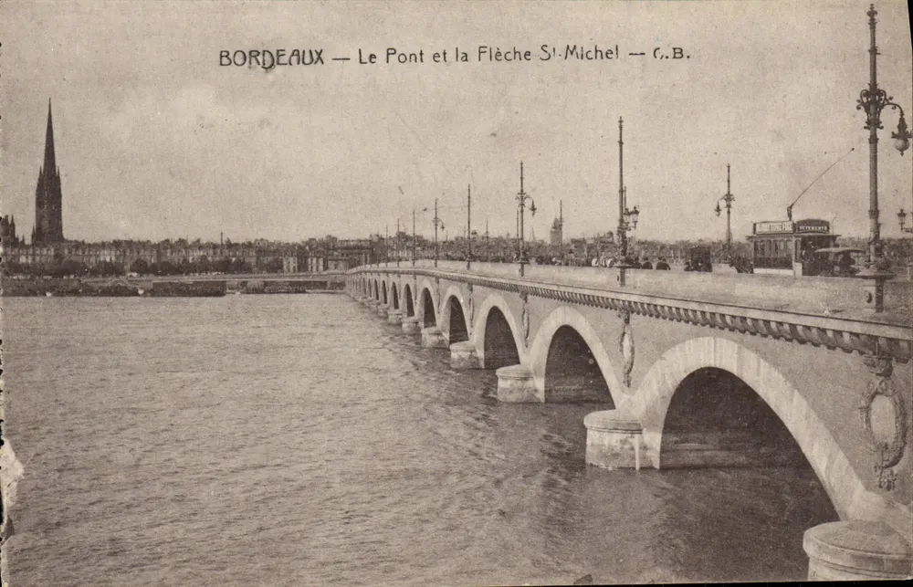Bordeaux — O Ponte e a Flecha de São Miguel — C.B. - Frente