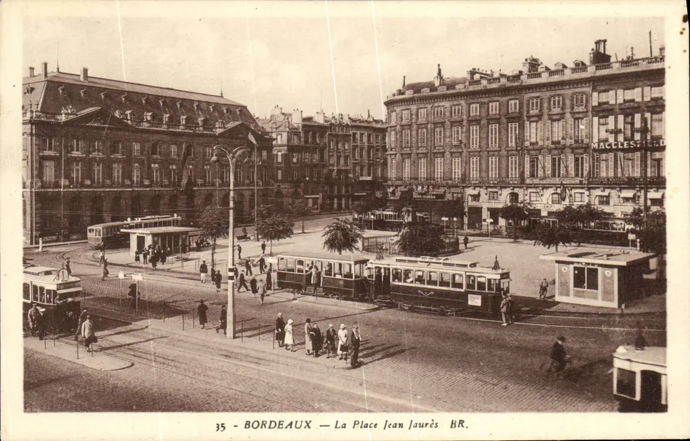 Bordeaux — A Praça Jean Jaurès — editor BR, n° 35 - Frente