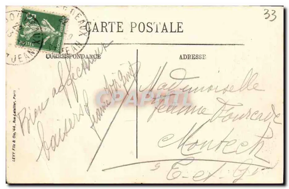 Bordeaux — Quai de Bourgogne — LL. n°71 - Rückseite