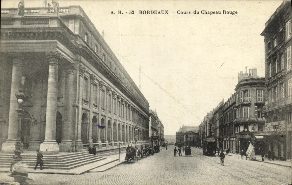 Bordeaux — Cours du Chapeau Rouge — A. H. - 52 - Frente