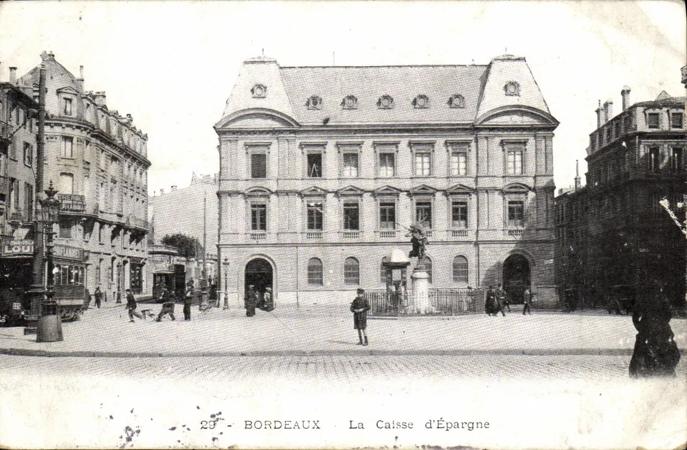 Bordeaux - A Caixa de Poupança — editor L. Louvel, n°23 - Frente