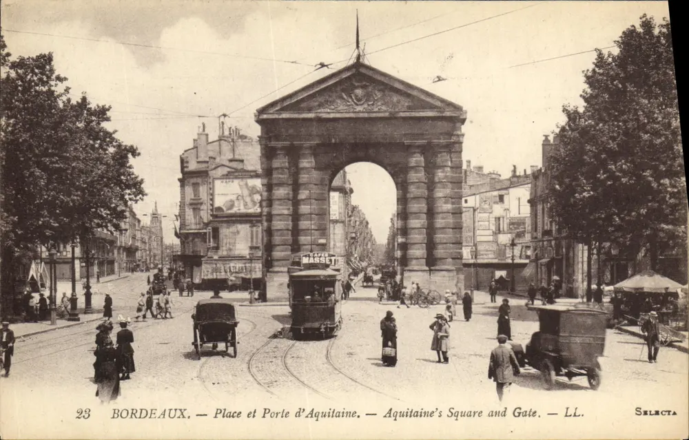 Bordeaux — Place und Porte d'Aquitaine — LL. Selecta - Vorderseite