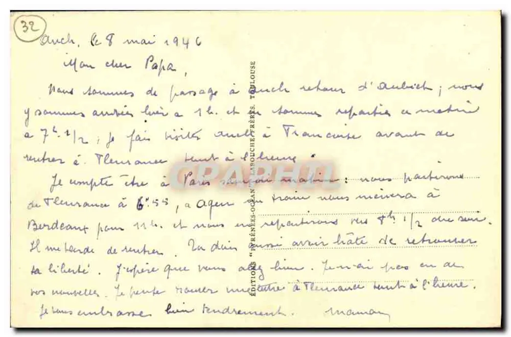 Miradoux — Castello di Fieux — Le Gers - Verso