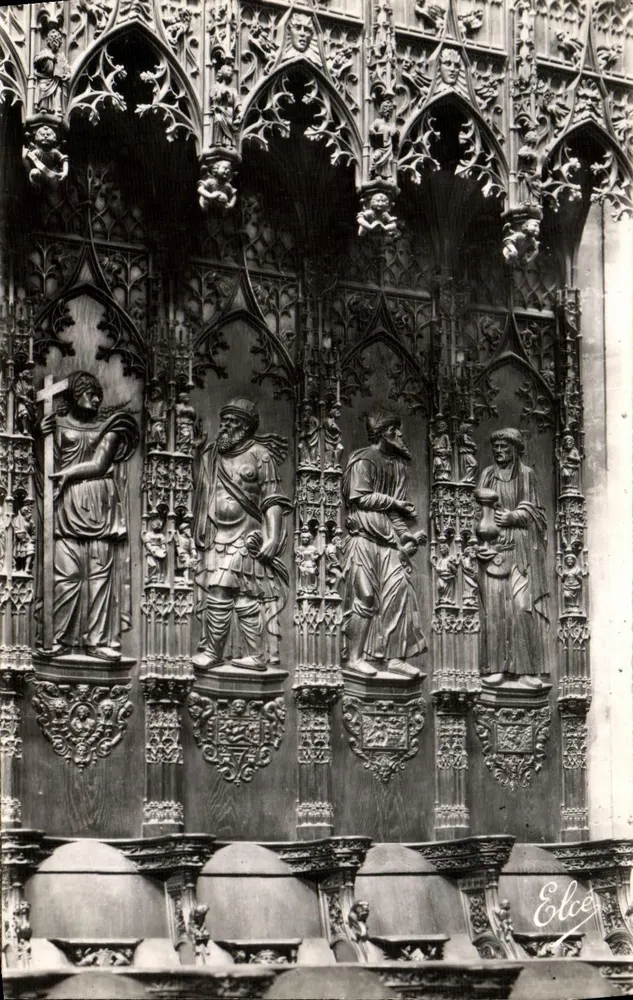 Auch (Gers) — Kathedrale — Holzskulpturen aus dem 16. Jahrhundert — Verleger Elcé - Vorderseite