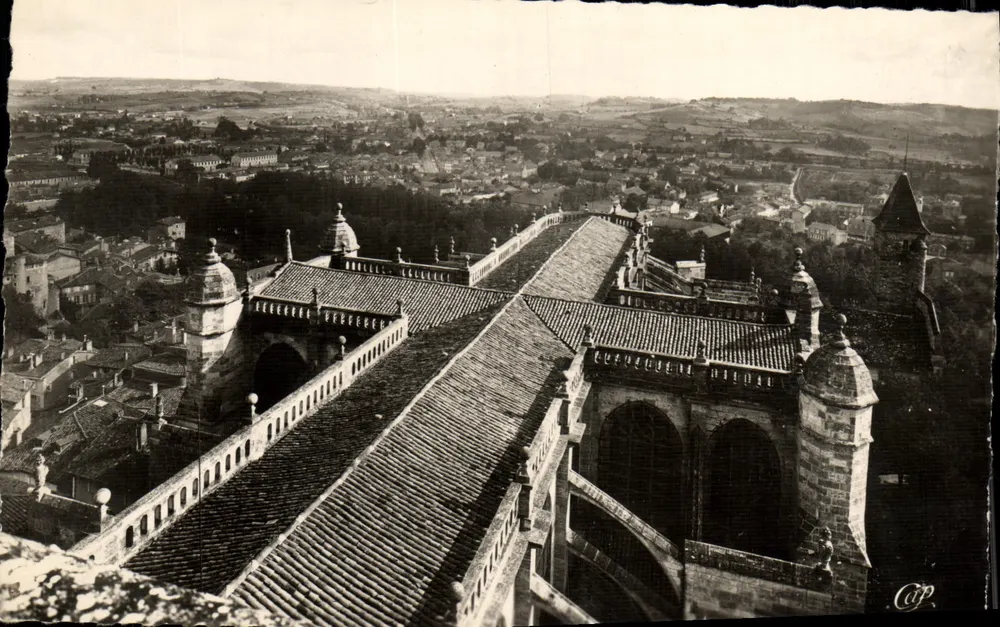 Auch - Die Kathedrale - Ansicht vom Südturm - C.A.P. Paris - Vorderseite