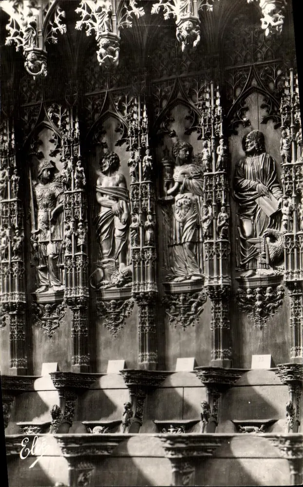 Auch (Gers) - Kathedrale - Holzskulpturen des 16. Jahrhunderts — L. Chatagnéau, Bordeaux - Vorderseite