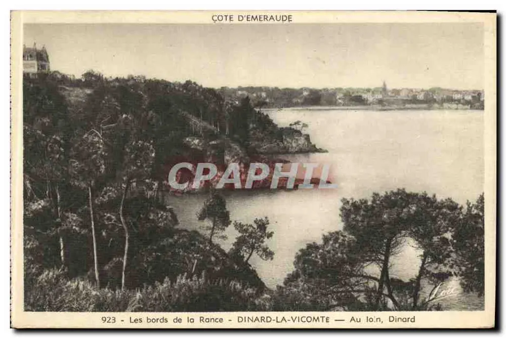 Ufer der Rance — Dinard-La-Vicomte — Im Hintergrund, Dinard - Vorderseite