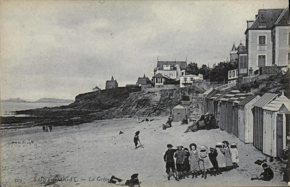 Saint-Enogat — A Praia — Editor anônimo, n° 305 - Frente