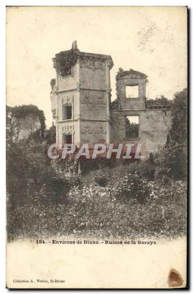 Ruínas da Garaye — Arredores de Dinan — Coleção A. Waron, St-Brieuc - Frente