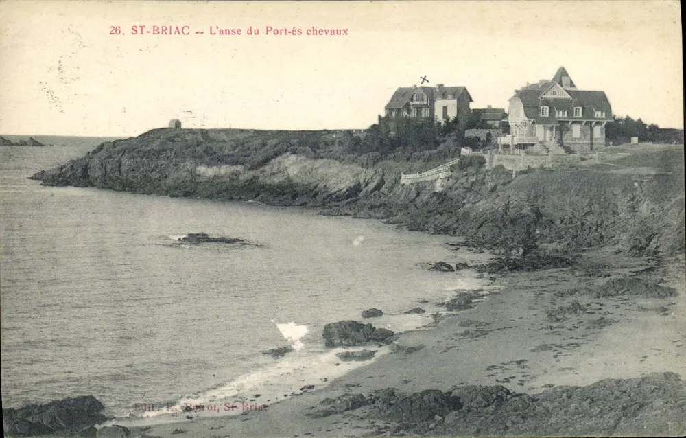 ST-BRIAC — A ense da Baía dos Cavaleiros — Édit. L. Barrot, St-Briac - Frente