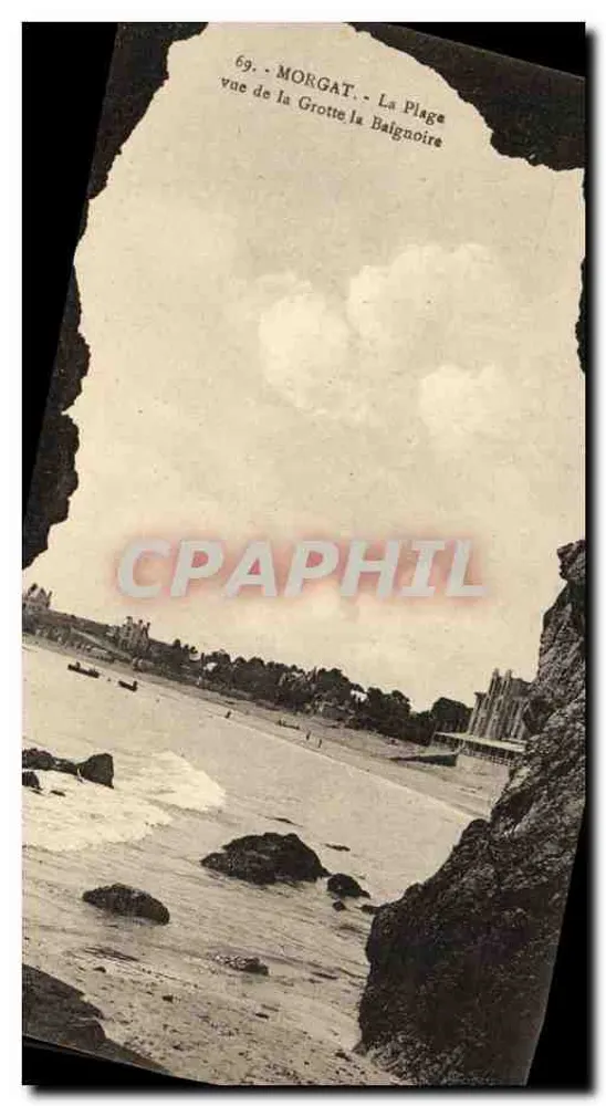 Morgat - Die Bucht von der Grotte La Baignoire gesehen — Serie 69, Verlag Le Dorat, Fotografie Paulin - Vorderseite