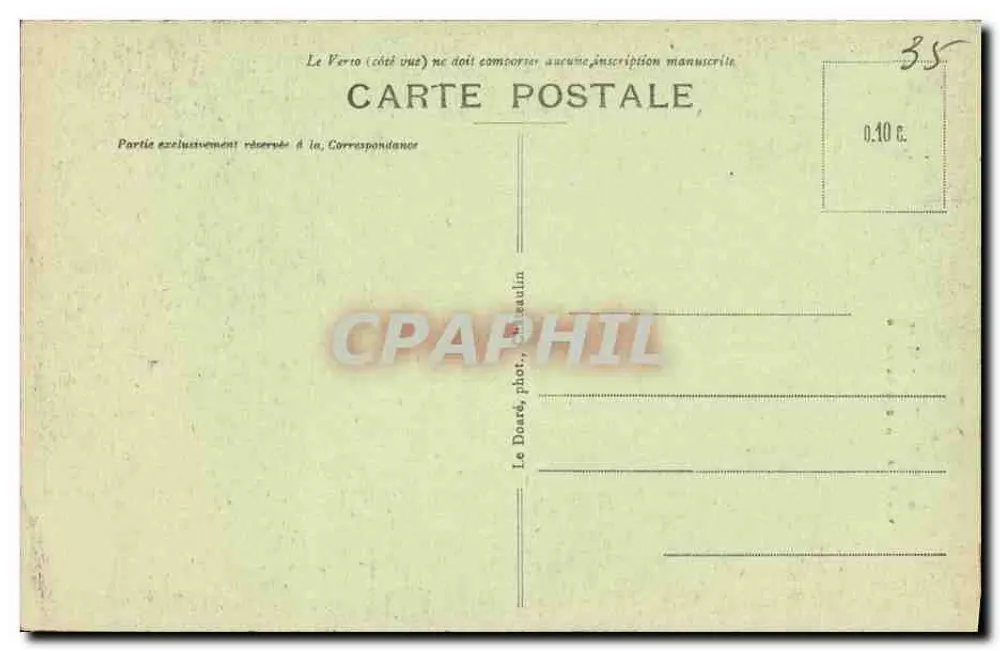 Morgat - Die Bucht von der Grotte La Baignoire gesehen — Serie 69, Verlag Le Dorat, Fotografie Paulin - Rückseite