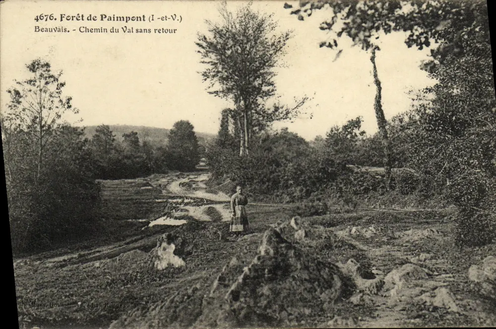 Wald von Paimpont (1-et-V.) — Chemin du Val sans retour — N. Beauvais, 4676 - Vorderseite