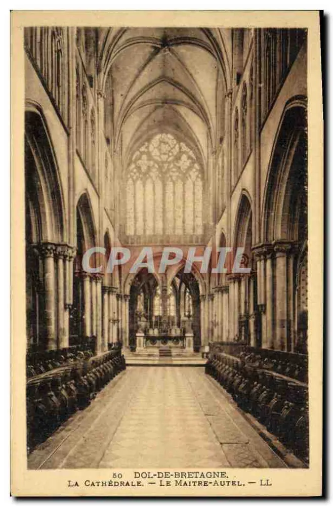 Dol-de-Bretagne — Die Kathedrale — Der Hauptaltar - Vorderseite