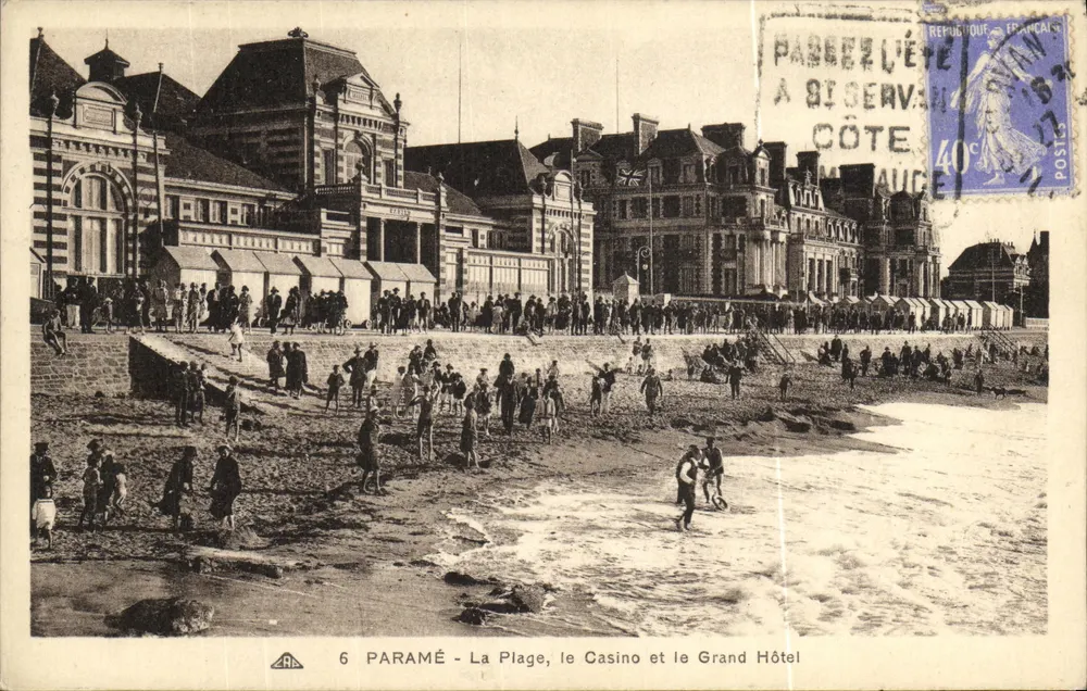 Paramé - Die Strände, das Casino und das Grand Hotel — Verlag ARA, Nr. 6 - Vorderseite