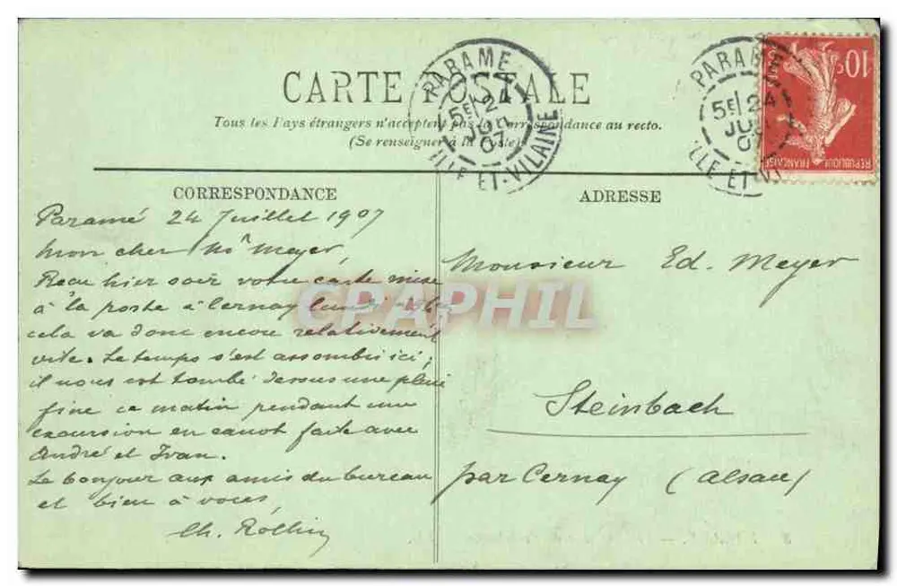 Paramé — Le Carrefour de Rochebonne — LL. - Achterkant