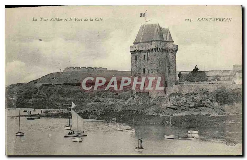 Turm Solidor und Burg der Stadt — Saint-Servan — Nr. 225 - Vorderseite