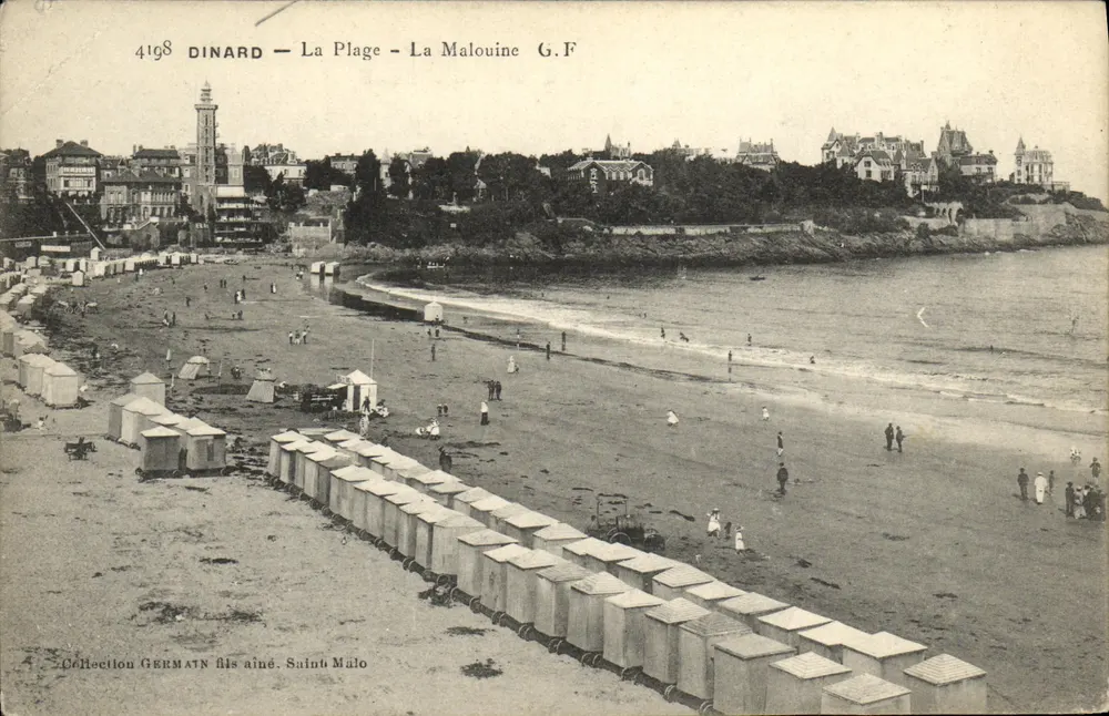 Dinard — A Praia — A Malouine — G.F. — Coleção Germant filho mais velho, Saint-Malo - Frente