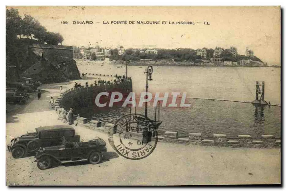 Dinard — Die Pointe de Malouine und die Schwimmbad — LL, n° 199 - Vorderseite