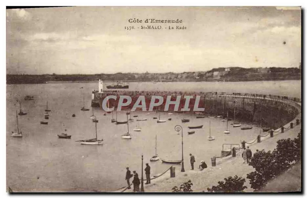 St-Malo - A Rade — Costa da Esmeralda — editor Laurent-Né, Rennes - Frente