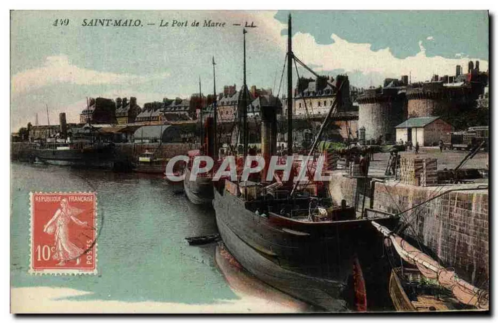 SAINT-MALO — Le Port de Marée — LL - Frente