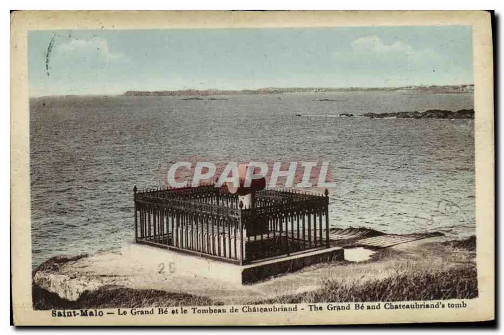 Saint-Malo — Der Grand Bé und das Grab von Châteaubriand — Verlag ARCRA - Vorderseite