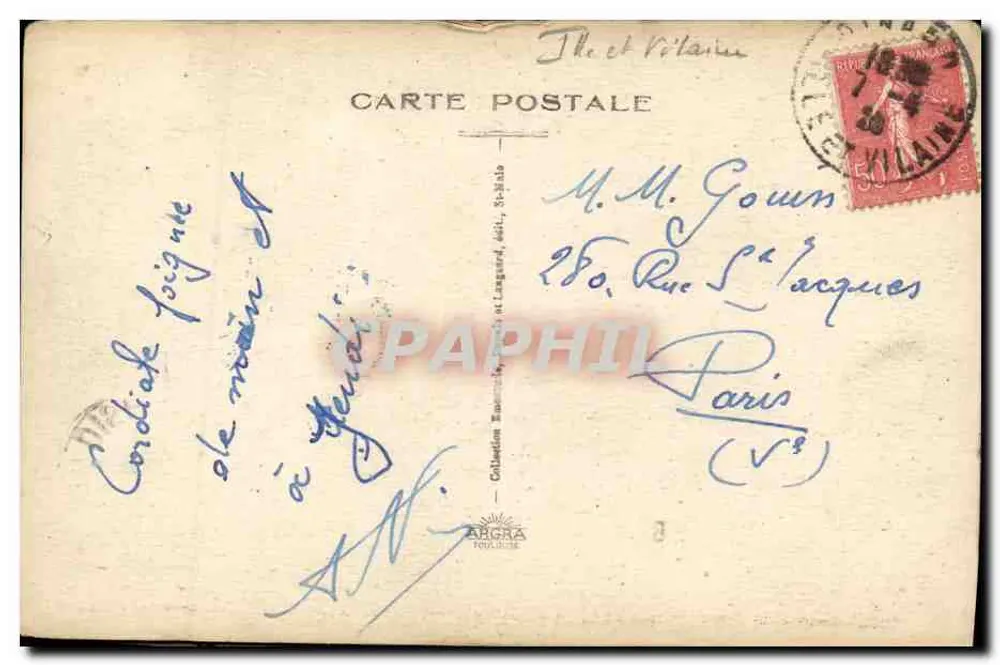 Saint-Malo — Der Grand Bé und das Grab von Châteaubriand — Verlag ARCRA - Rückseite