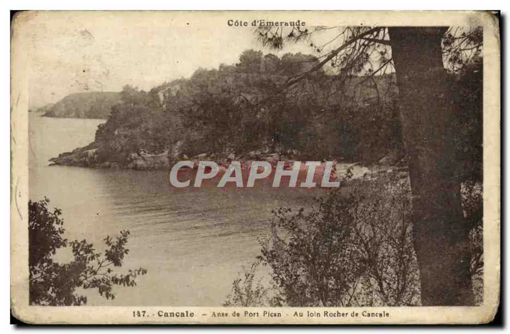 Emeraude-Küste — Anse de Port Pican und Rocher de Cancale — Verlag Laurent, N.-D. (Nr. 187) - Vorderseite