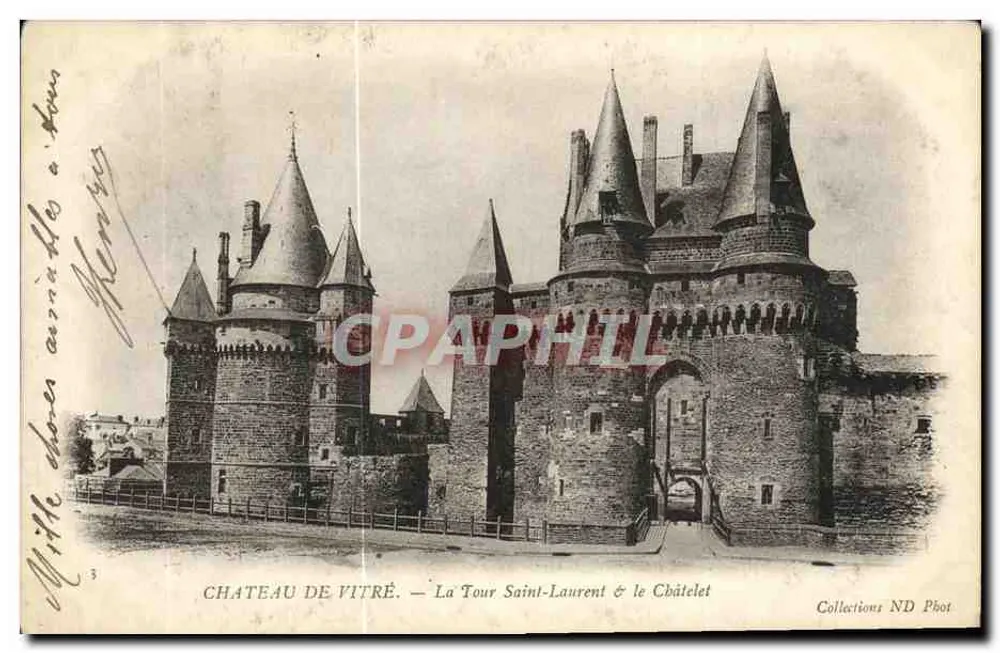 Schloss Vitré — Tour Saint-Laurent & Châtelet — Collections ND Phot - Vorderseite