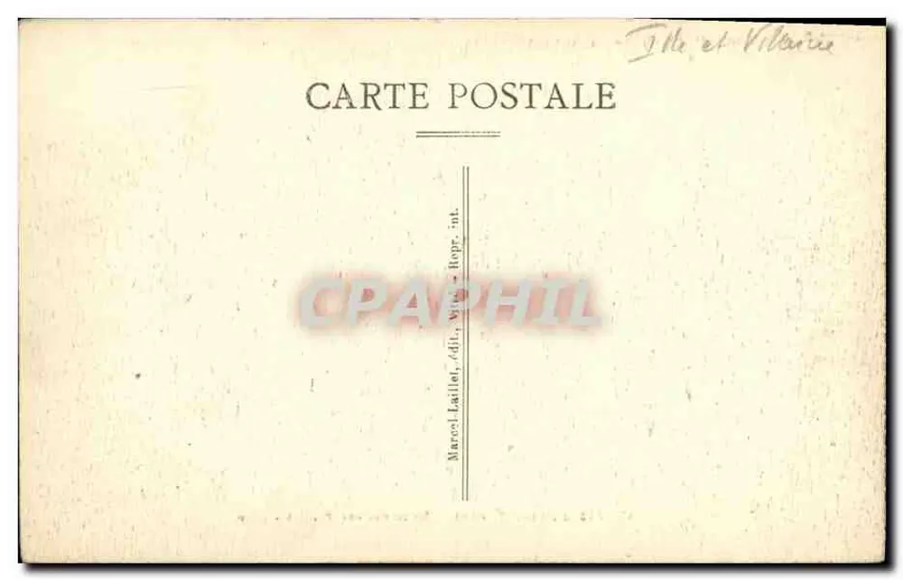 Vitré (Ille-et-Vilaine) — Der Botanische Garten — Marcel Lailliet, Verleger - Rückseite