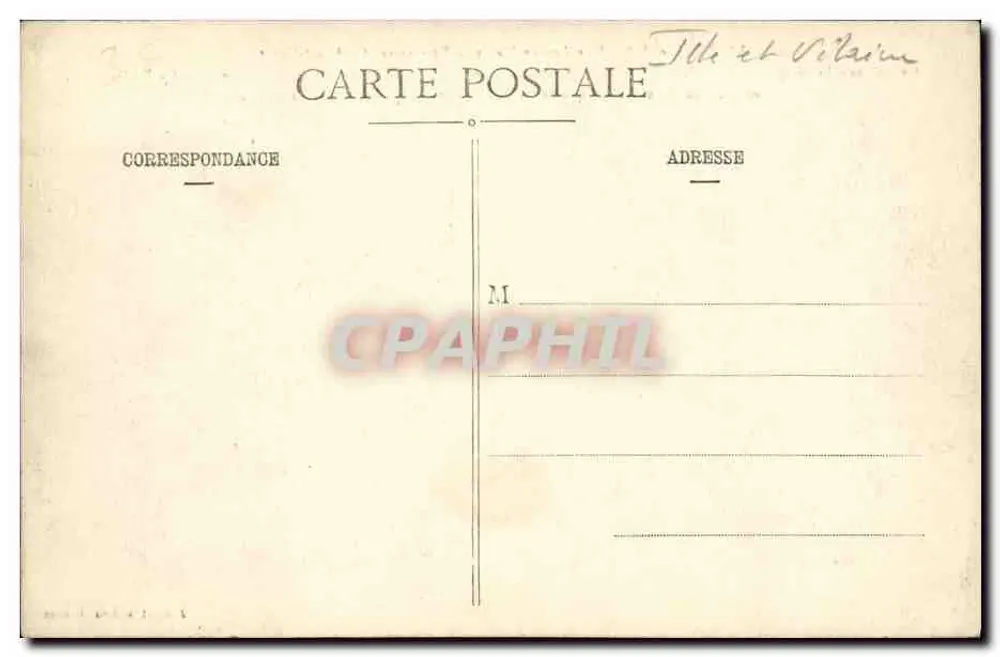 Vitré (I.-et-V.) - Vista geral da Fortaleza (Lado Sudoeste) — J. Sorel, editor, Rennes - Verso