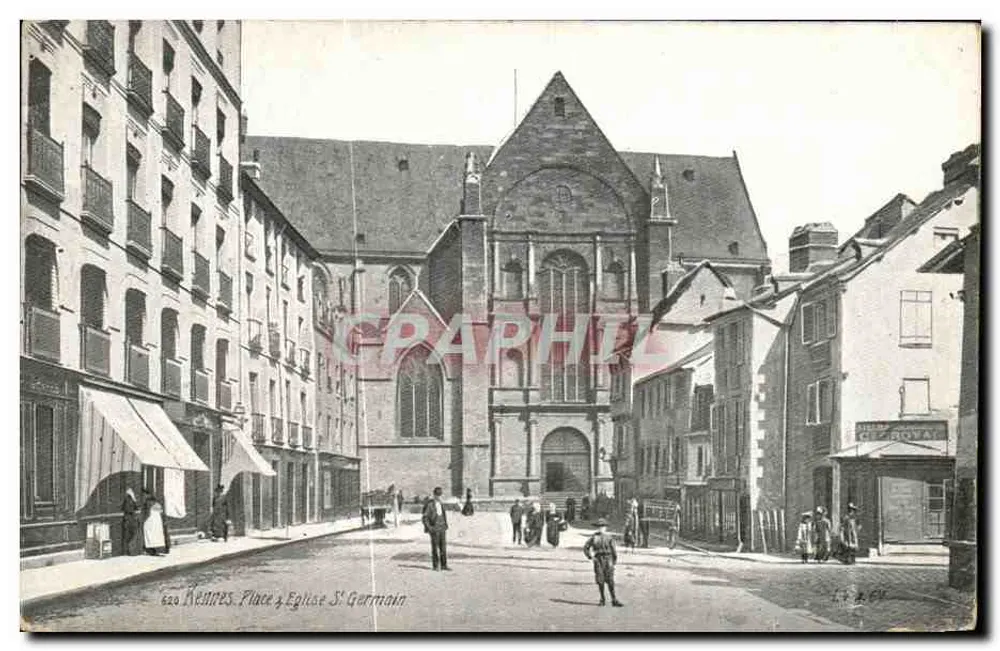 Praça Saint-Germain — Igreja Saint-Germain — L.Y. & Ch. (editor) - Frente