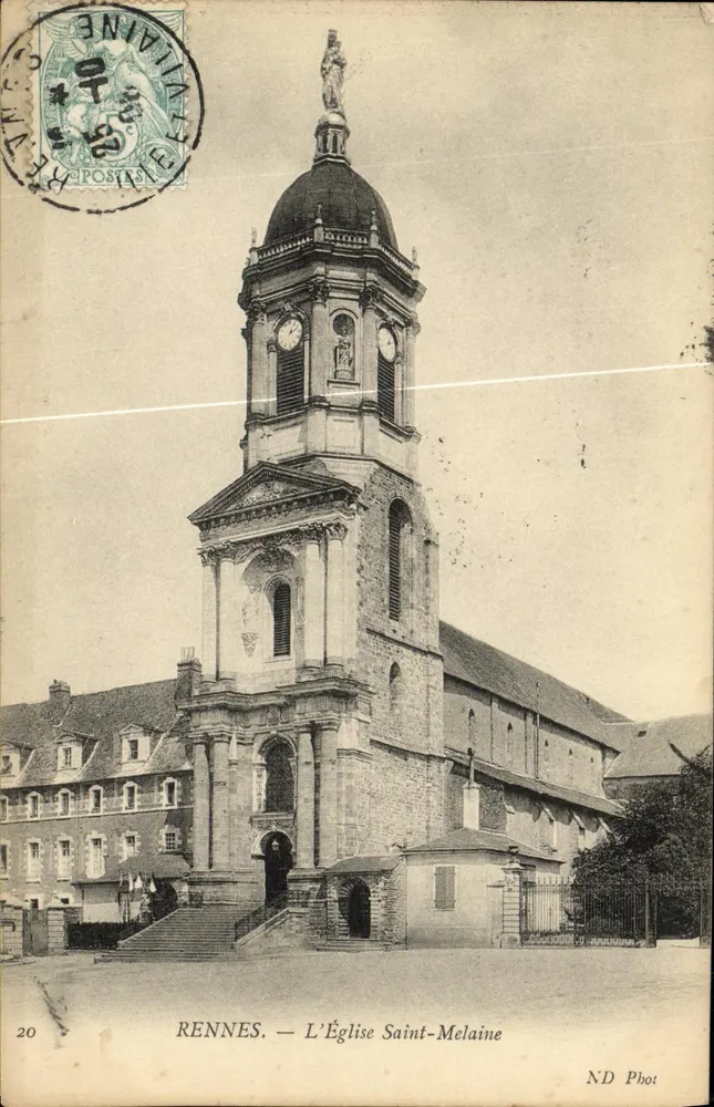 Rennes — La Iglesia de San Melaine — ND Phot - Anverso
