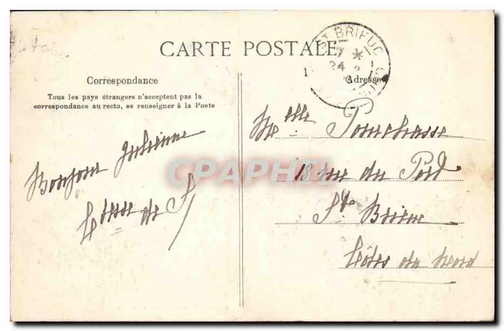 Rennes — Les Quais Duguay-Trouin und Lamennais — G. F. — Sammlung E. Mary-Roussellière - Rückseite