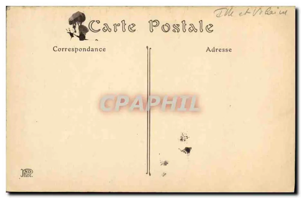 Rennes — La Caserne Colombier — Artillerieviertel — J. Sorel, Verlag, Rennes - Rückseite