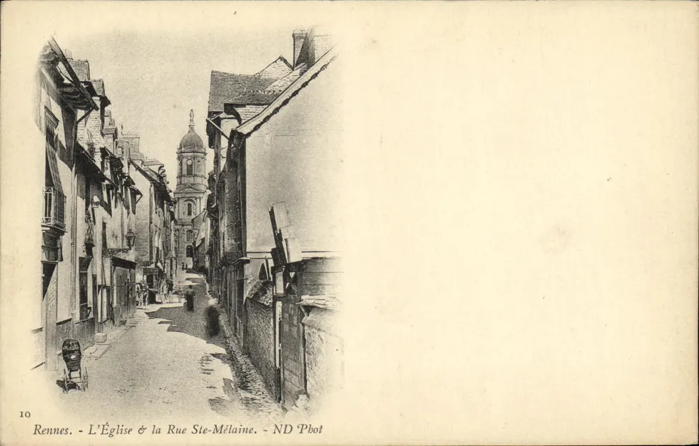 Rennes — Die Kirche & die Straße Ste-Mélaine — ND Pbot - Vorderseite