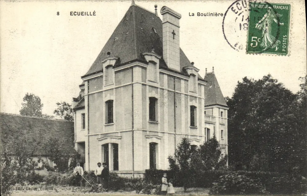 Ecueillé — La Boulinière — Wydawca Launay, Ecueillé - Awers