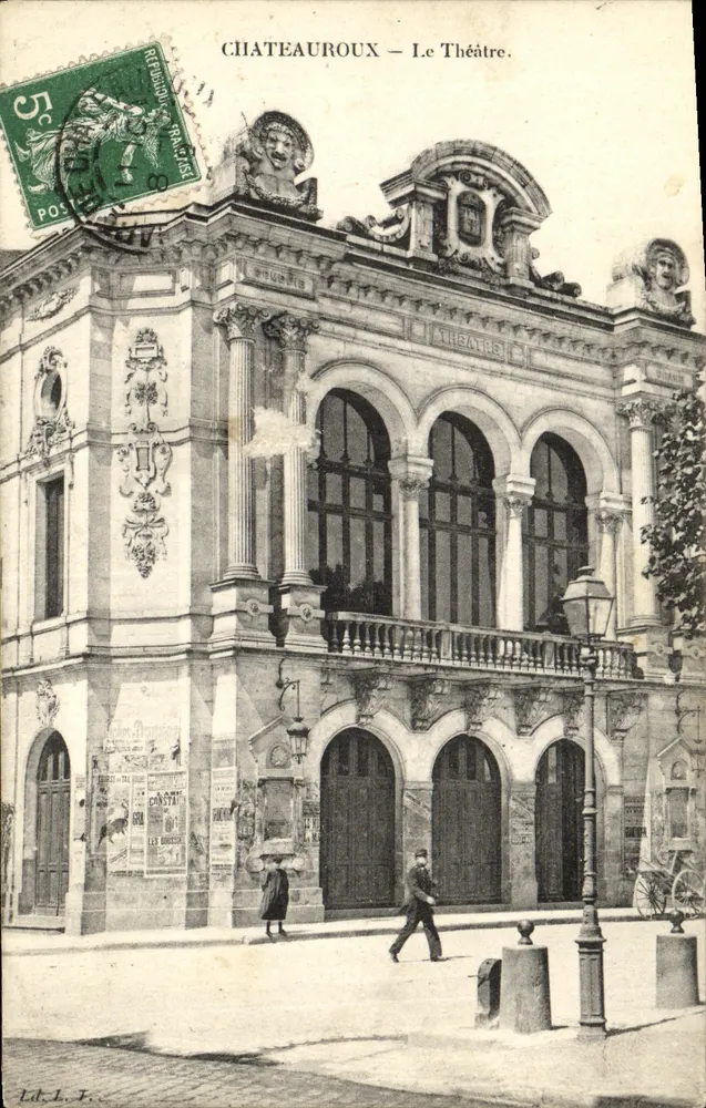 Châteauroux — O Teatro — Ed. L. F. - Frente
