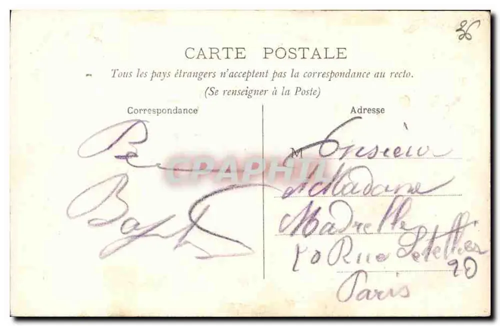 Châteauroux — O Teatro — Ed. L. F. - Verso