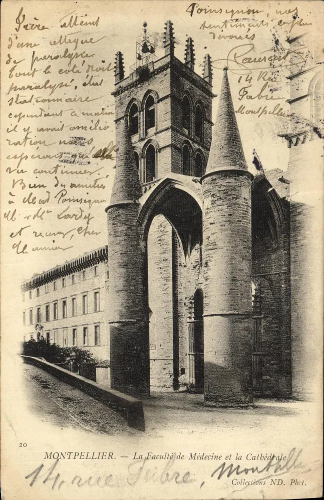 Montpellier — Die Medizinische Fakultät und die Kathedrale — Collections ND. Phot. n°20 - Vorderseite
